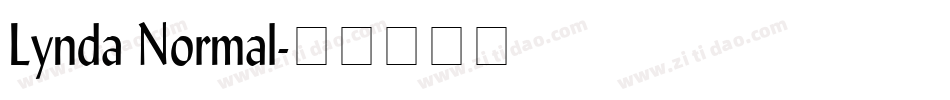 Lynda Normal字体转换